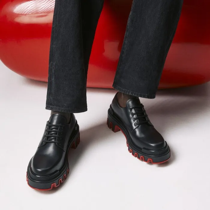 Christian Louboutin Sneakers Men Trott Dune Derbies 8211 Calf Leather 8211 Black Christian Louboutin Sneakers Men Trott Dune Derbies 8211 Calf Leather 8211 Black
