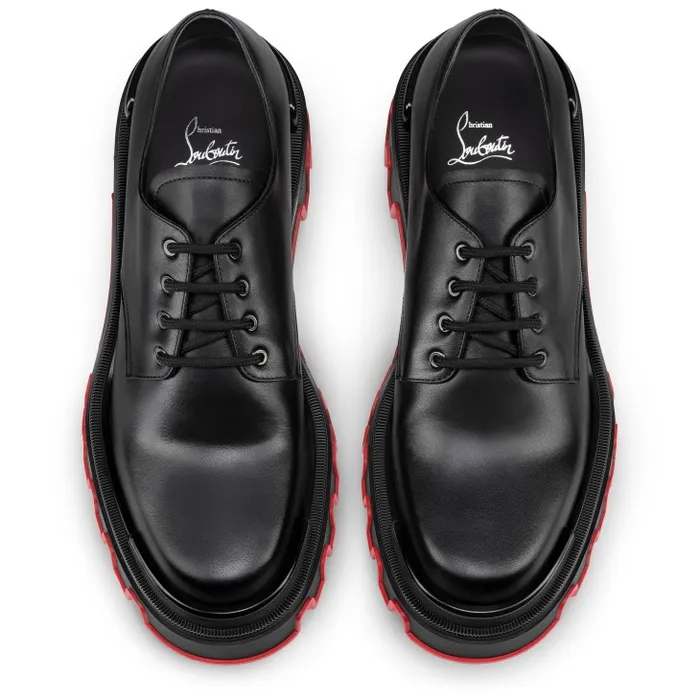Christian Louboutin Sneakers Men Trott Dune Derbies 8211 Calf Leather 8211 Black