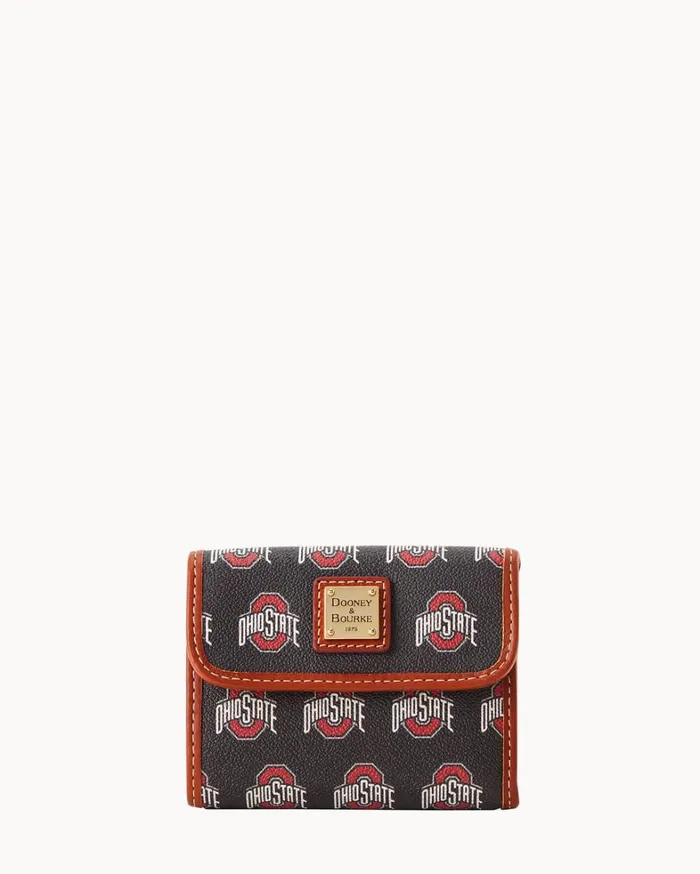 Collegiate Ohio State University Flap Credit Card Wallet Ohio State Women Dooney and Bourke Wallets Collegiate Ohio State University Flap Credit Card Wallet Ohio State Women Dooney and Bourke Wallets