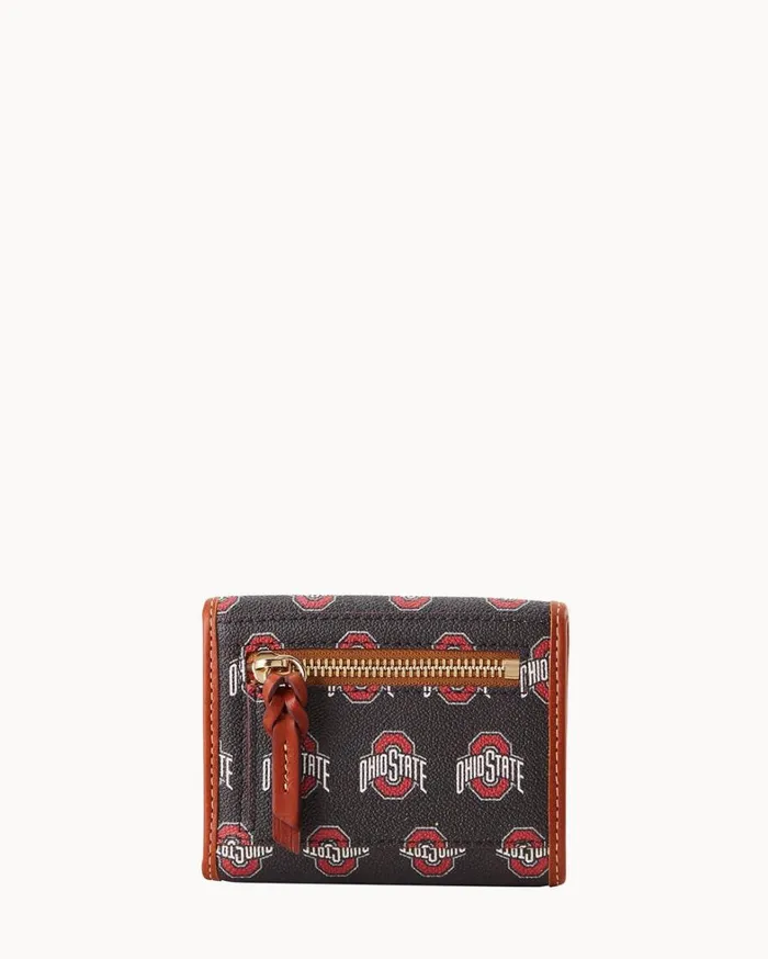 Collegiate Ohio State University Flap Credit Card Wallet Ohio State Women Dooney and Bourke Wallets Collegiate Ohio State University Flap Credit Card Wallet Ohio State Women Dooney and Bourke Wallets