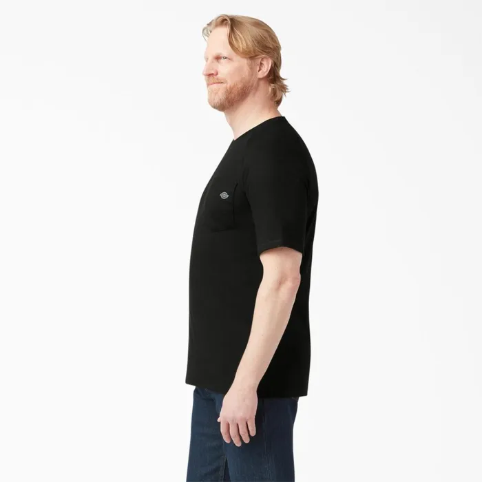 Cooling Short Sleeve Pocket TShirt Black Black bk Men Dickies Hi Vis Cooling Short Sleeve Pocket TShirt Black Black bk Men Dickies Hi Vis