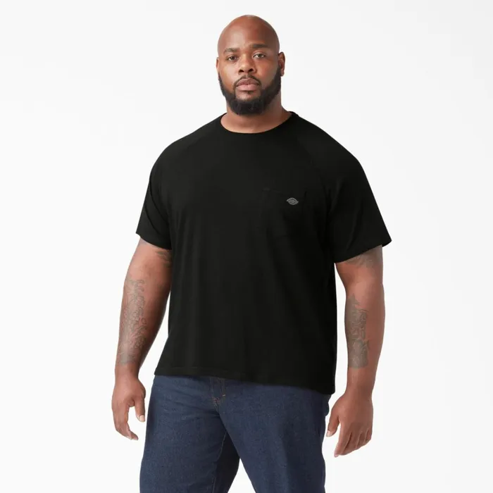 Cooling Short Sleeve Pocket TShirt Black Black bk Men Dickies Hi Vis Cooling Short Sleeve Pocket TShirt Black Black bk Men Dickies Hi Vis