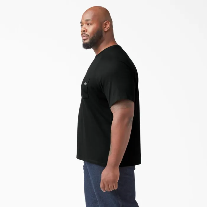 Cooling Short Sleeve Pocket TShirt Black Black bk Men Dickies Hi Vis Cooling Short Sleeve Pocket TShirt Black Black bk Men Dickies Hi Vis