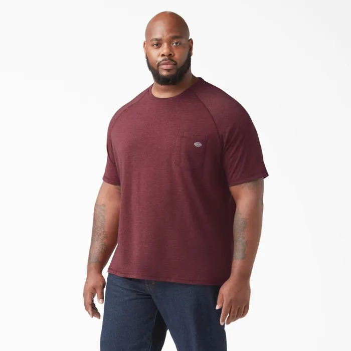Cooling Short Sleeve Pocket TShirt Burgundy Heather Burgundy Heather byh Men Dickies Hi Vis Cooling Short Sleeve Pocket TShirt Burgundy Heather Burgundy Heather byh Men Dickies Hi Vis