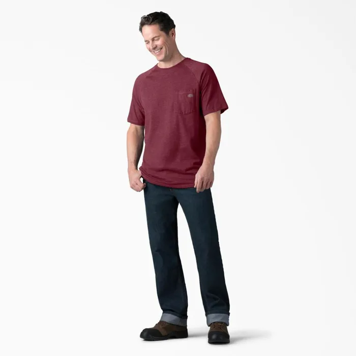 Cooling Short Sleeve Pocket TShirt Burgundy Heather Burgundy Heather byh Men Dickies Hi Vis Cooling Short Sleeve Pocket TShirt Burgundy Heather Burgundy Heather byh Men Dickies Hi Vis