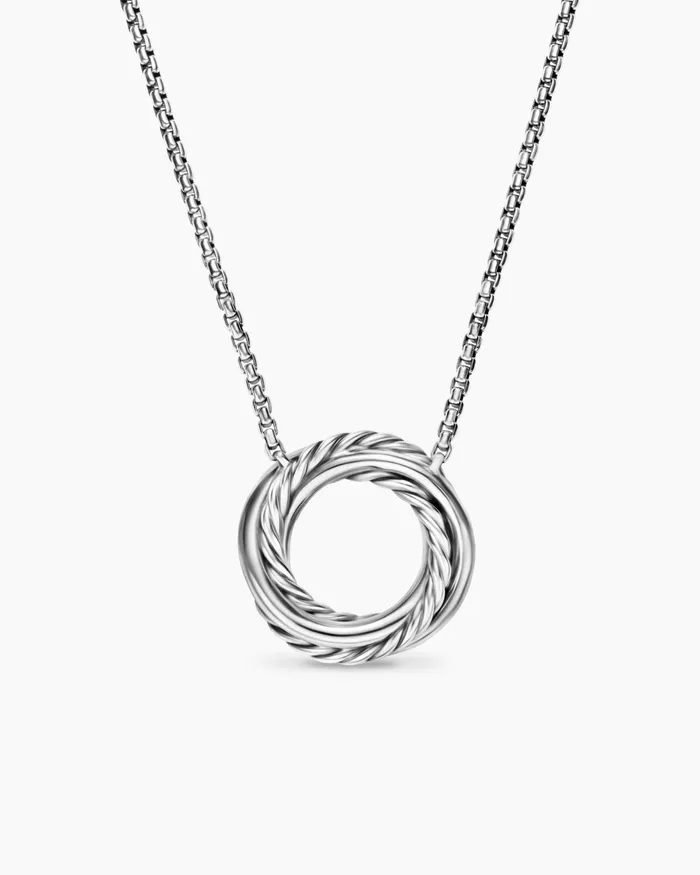Crossover Pendant Necklace In Sterling Silver With 18K Yellow Gold And Diamonds 145mm Women David Yurman Pendant Crossover Pendant Necklace In Sterling Silver With 18K Yellow Gold And Diamonds 145mm Women David Yurman Pendant