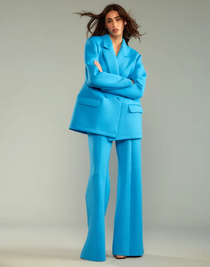Cynthia Rowley Bonded Pick Stitch Jacket Women Jackets and Coats Cynthia Rowley Bonded Pick Stitch Jacket Women Jackets and Coats