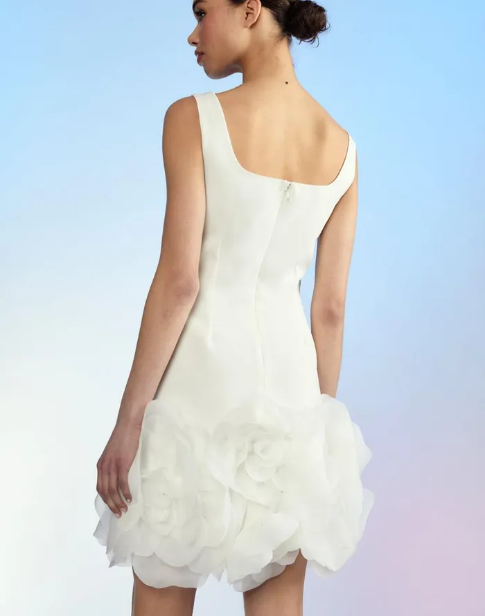 Cynthia Rowley Kourtney Organza Flower Hem Dress Women Dresses Cynthia Rowley Kourtney Organza Flower Hem Dress Women Dresses