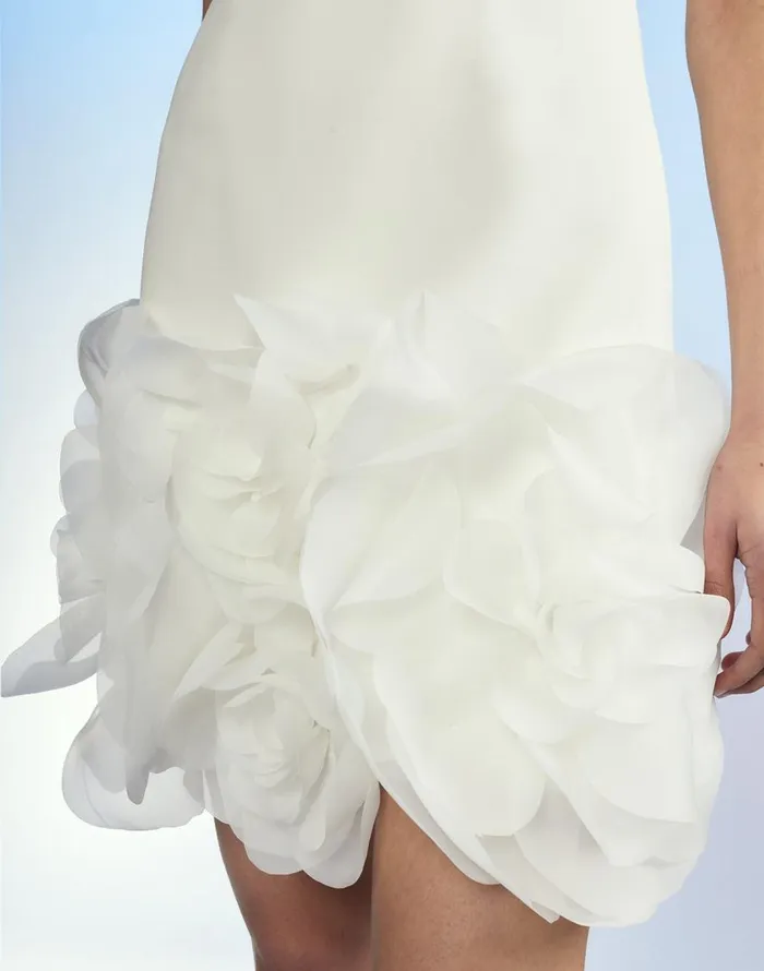 Cynthia Rowley Kourtney Organza Flower Hem Dress Women Dresses Cynthia Rowley Kourtney Organza Flower Hem Dress Women Dresses