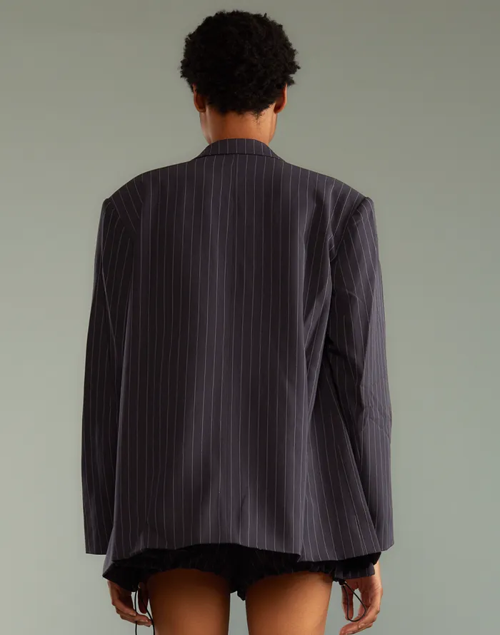 Cynthia Rowley Pinstripe Blazer Women Jackets and Coats Cynthia Rowley Pinstripe Blazer Women Jackets and Coats