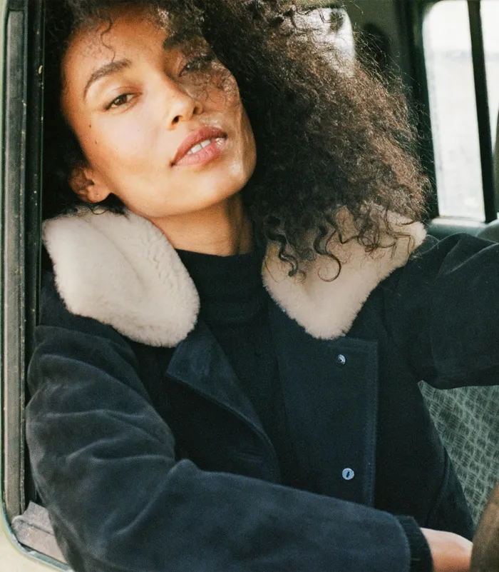 DEN Coats and Jackets Women Turner Suede Jacket Black DEN Coats and Jackets Women Turner Suede Jacket Black