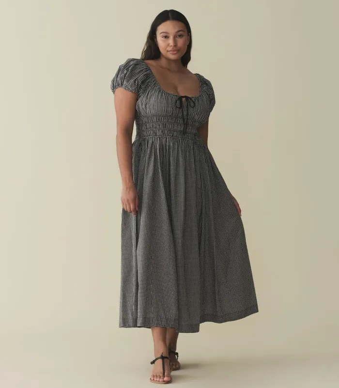 DEN Dresses Women Quinn Dress La Maddalena Gingham DEN Dresses Women Quinn Dress La Maddalena Gingham