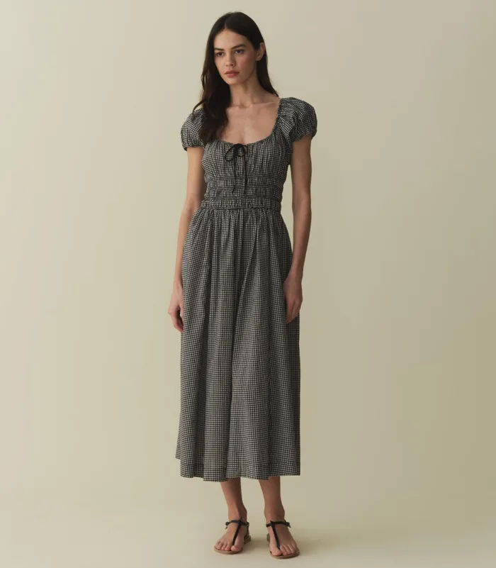 DEN Dresses Women Quinn Dress La Maddalena Gingham DEN Dresses Women Quinn Dress La Maddalena Gingham