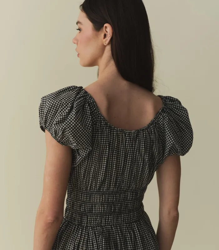DEN Dresses Women Quinn Dress La Maddalena Gingham DEN Dresses Women Quinn Dress La Maddalena Gingham