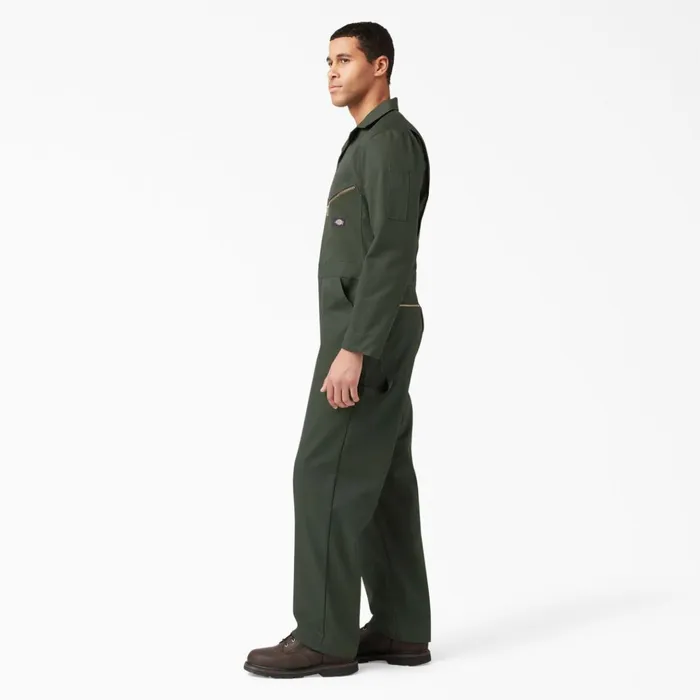 Deluxe Blended Long Sleeve Coveralls Olive Green Olive Green og Men Dickies Coveralls Deluxe Blended Long Sleeve Coveralls Olive Green Olive Green og Men Dickies Coveralls