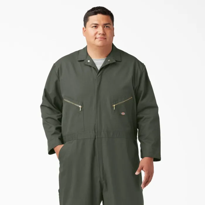 Deluxe Blended Long Sleeve Coveralls Olive Green Olive Green og Men Dickies Coveralls Deluxe Blended Long Sleeve Coveralls Olive Green Olive Green og Men Dickies Coveralls