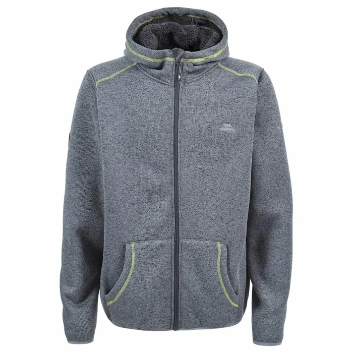 Dilan Fleece Hoodie Flint Marl Men Trespass Fleeces