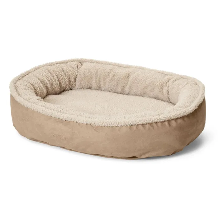 Dog Beds Dogs Orvis Orvis Memory Foam Wraparound Dog Bed With Fleece Khaki