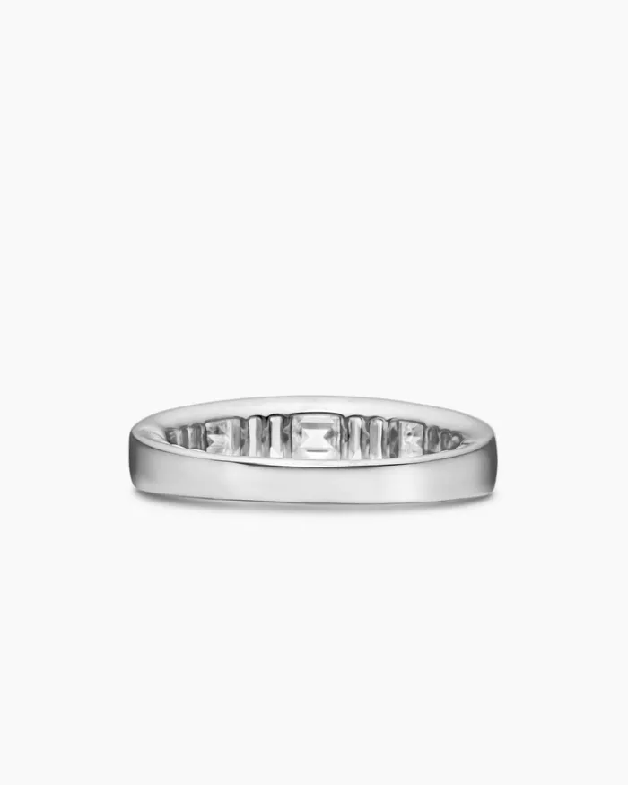 DY Eden Band Ring In Platinum With Diamonds 48mm Women David Yurman Band DY Eden Band Ring In Platinum With Diamonds 48mm Women David Yurman Band