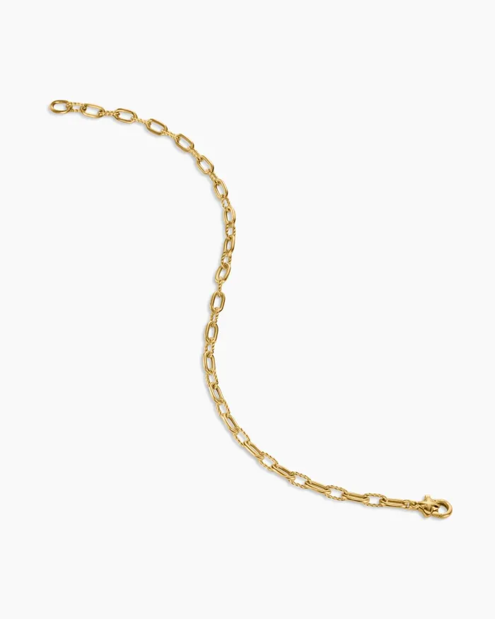 DY Madison Chain Bracelet In 18K Yellow Gold 3mm Women David Yurman Chain DY Madison Chain Bracelet In 18K Yellow Gold 3mm Women David Yurman Chain