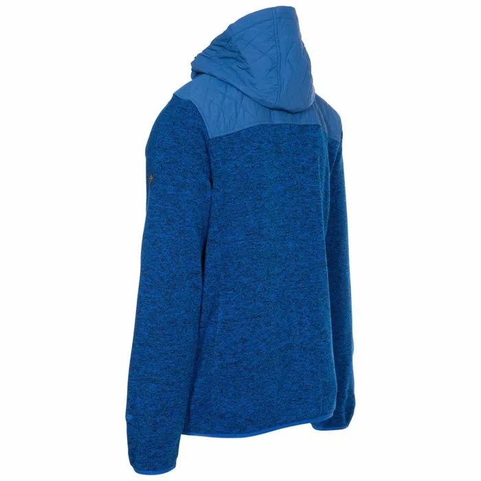 Fairleystead Hooded Fleece Jacket Blue Marl Men Trespass Fleeces
