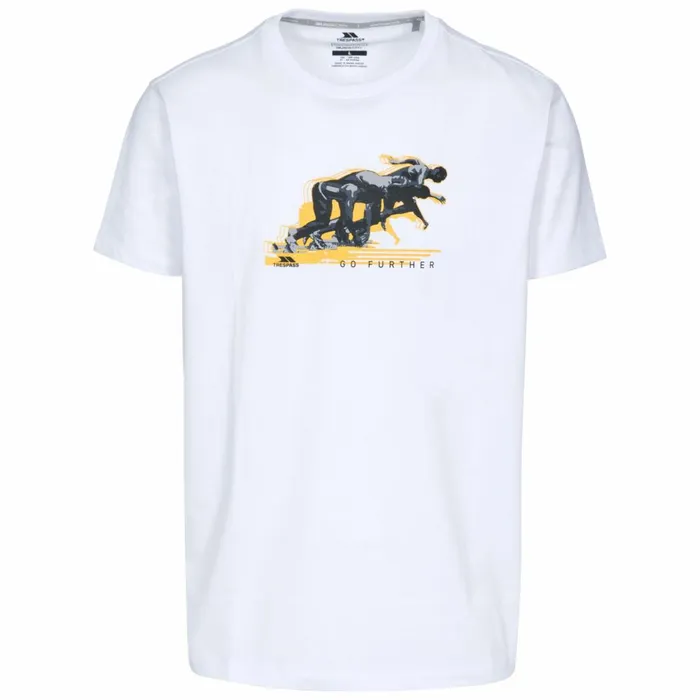 Fastest Printed Casual TShirt White Men Trespass TShirts