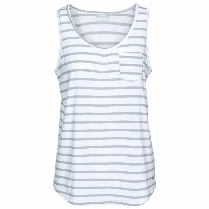 Fidget Sleeveless TShirt White Women Trespass TShirts