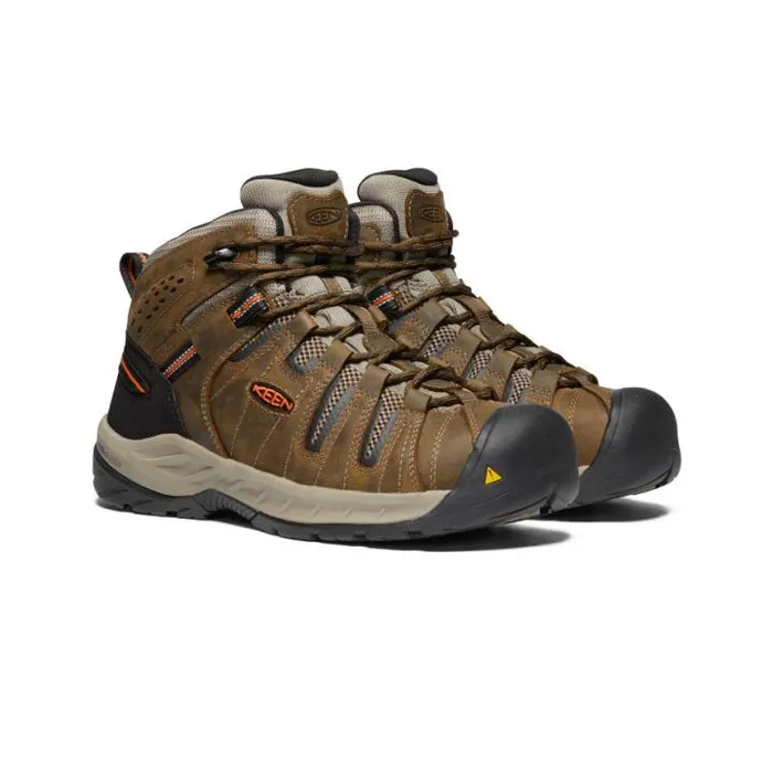 Flint II Boot Soft Toe Cascade BrownBurnt Ochre Men KEEN Boots Flint II Boot Soft Toe Cascade BrownBurnt Ochre Men KEEN Boots