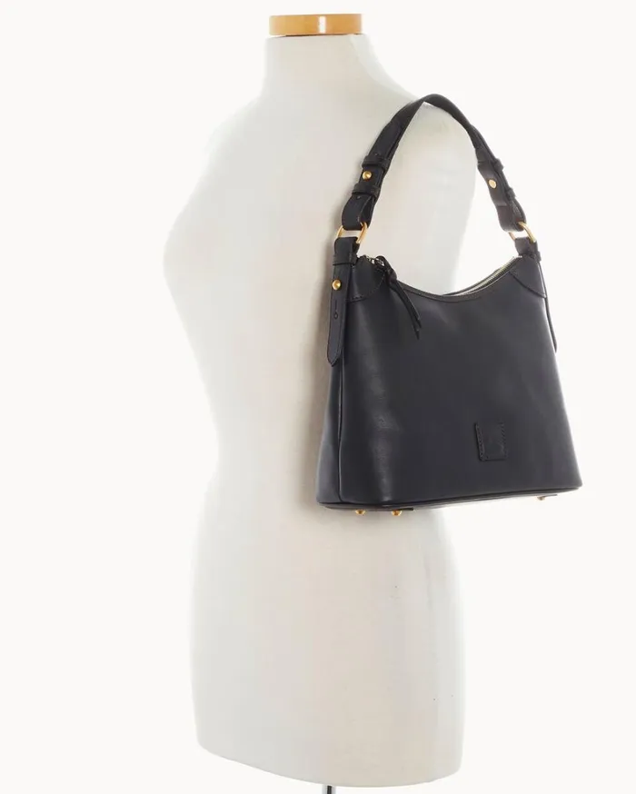 Florentine Small Hobo Black Black Women Dooney and Bourke Mini Bags Florentine Small Hobo Black Black Women Dooney and Bourke Mini Bags