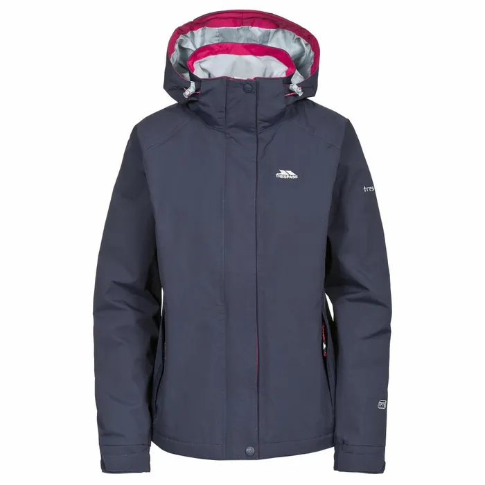 Florissant Waterproof Hooded Jacket Ink Women Trespass Waterproof Jackets