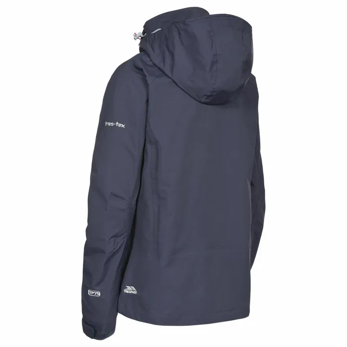 Florissant Waterproof Hooded Jacket Ink Women Trespass Waterproof Jackets