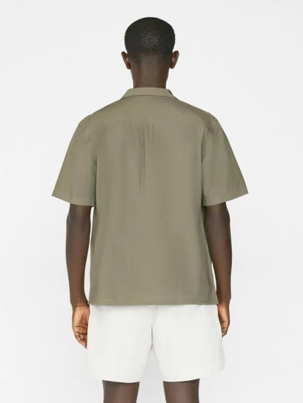 Frame Camp Collar Shirt In Old Green Old Green Men Shirts Frame Camp Collar Shirt In Old Green Old Green Men Shirts