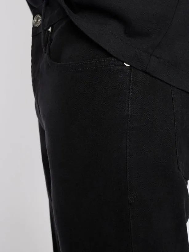 Frame L039Homme Slim Brushed Twill In Noir Noir Men Pants and Shorts Frame L039Homme Slim Brushed Twill In Noir Noir Men Pants and Shorts
