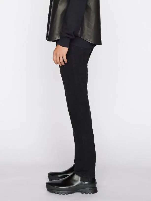 Frame L039Homme Slim Brushed Twill In Noir Noir Men Pants and Shorts Frame L039Homme Slim Brushed Twill In Noir Noir Men Pants and Shorts
