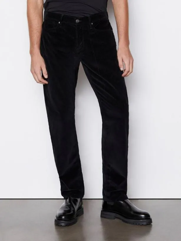 Frame L039Homme Slim Corduroy In Noir Noir Men Pants and Shorts Frame L039Homme Slim Corduroy In Noir Noir Men Pants and Shorts