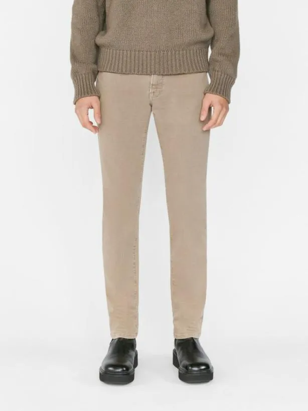 Frame L039Homme Slim Twill In Garage Grime Garage Grime Men Pants and Shorts Frame L039Homme Slim Twill In Garage Grime Garage Grime Men Pants and Shorts