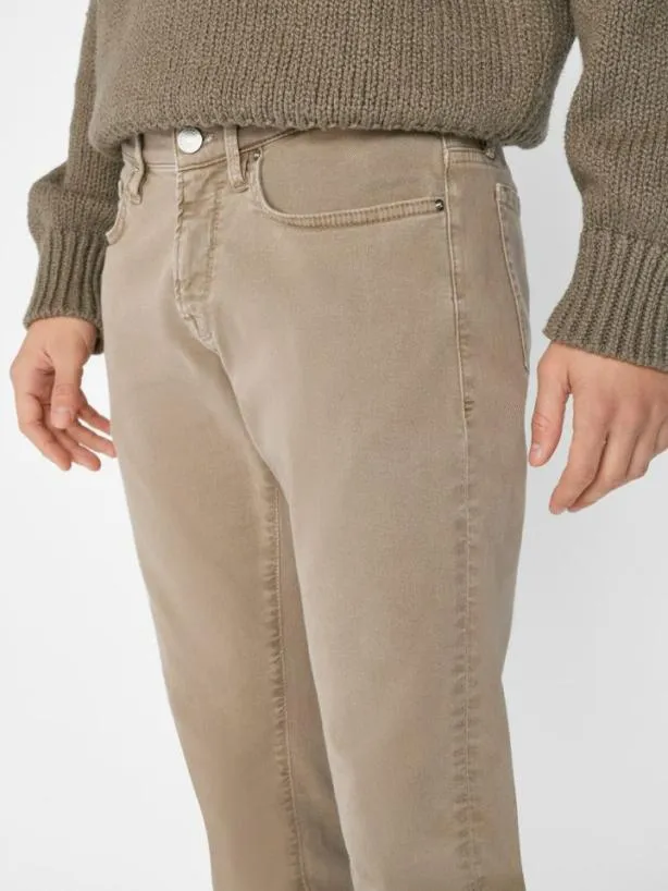Frame L039Homme Slim Twill In Garage Grime Garage Grime Men Pants and Shorts Frame L039Homme Slim Twill In Garage Grime Garage Grime Men Pants and Shorts