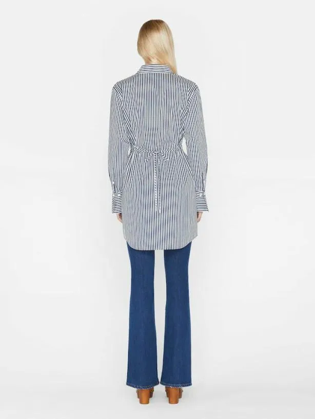 Frame Mini Shirt Dress In Blanc Multi Blanc Multi Women Tops and Blouses Frame Mini Shirt Dress In Blanc Multi Blanc Multi Women Tops and Blouses
