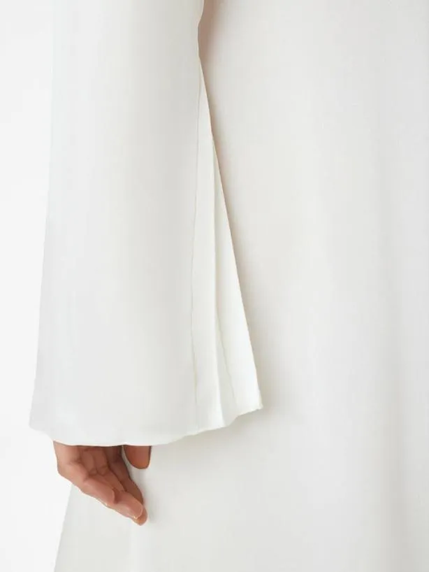 Frame Tie Front Bell Sleeve Dress In Off White Off White Women Dresses and Jumpsuits Frame Tie Front Bell Sleeve Dress In Off White Off White Women Dresses and Jumpsuits