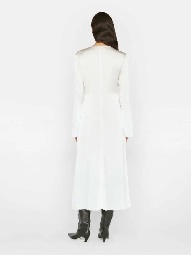 Frame Tie Front Bell Sleeve Dress In Off White Off White Women Dresses and Jumpsuits Frame Tie Front Bell Sleeve Dress In Off White Off White Women Dresses and Jumpsuits