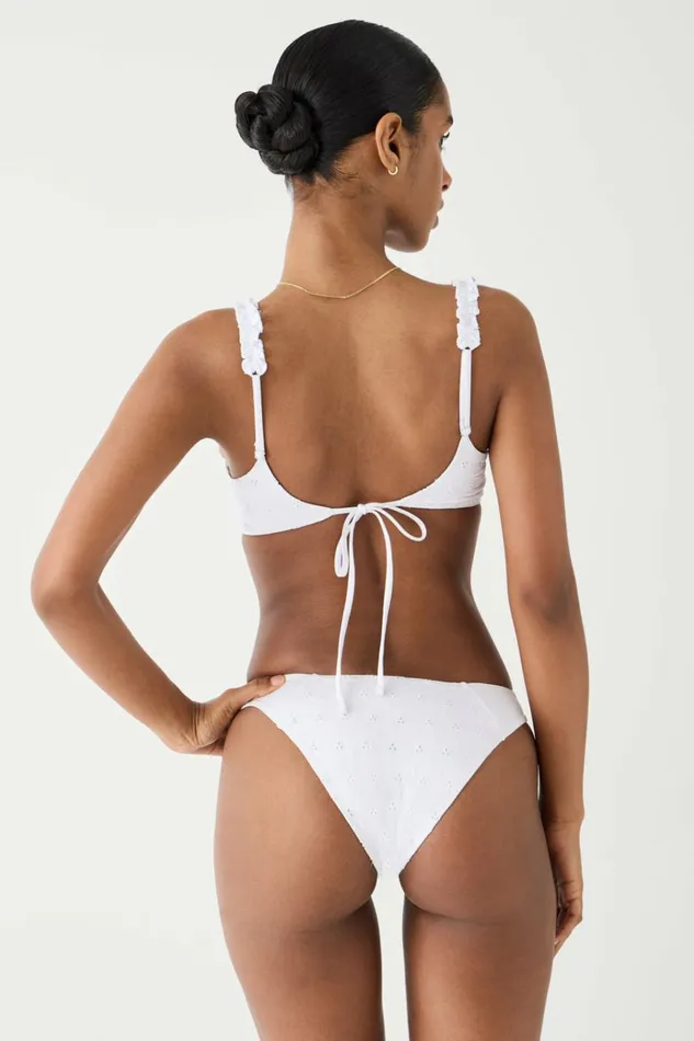 Frankies Bikinis Dove Classic Eyelet Bikini Bottom Angel Women Bikinis