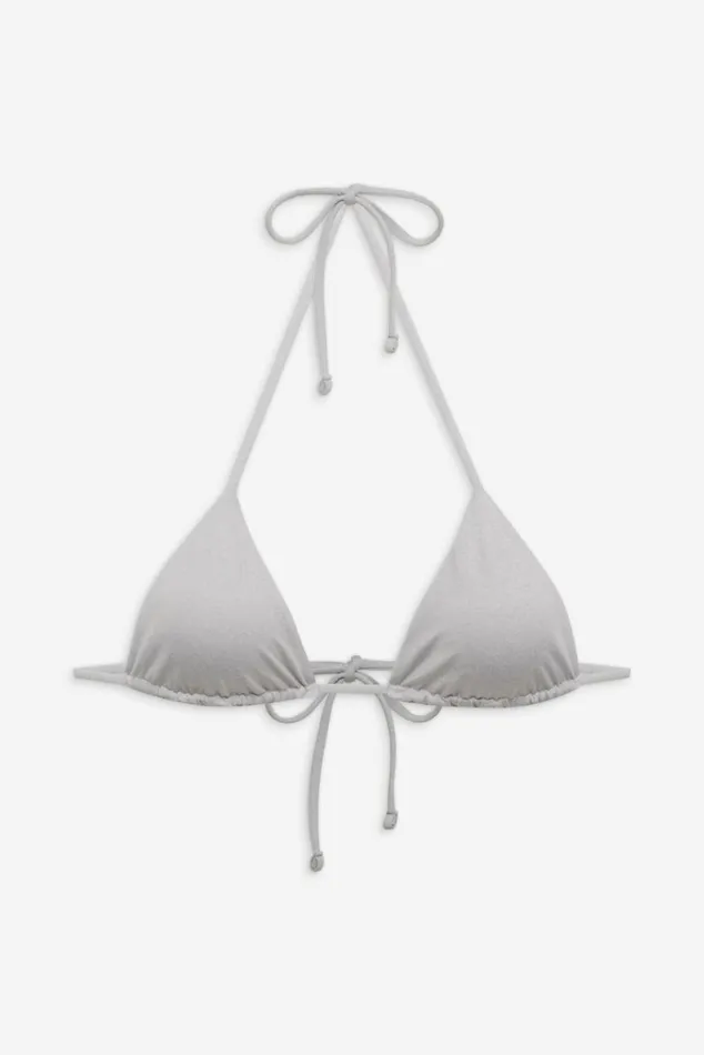 Frankies Bikinis Nick Skimpy Triangle Bikini Top Heather Grey Women Tops