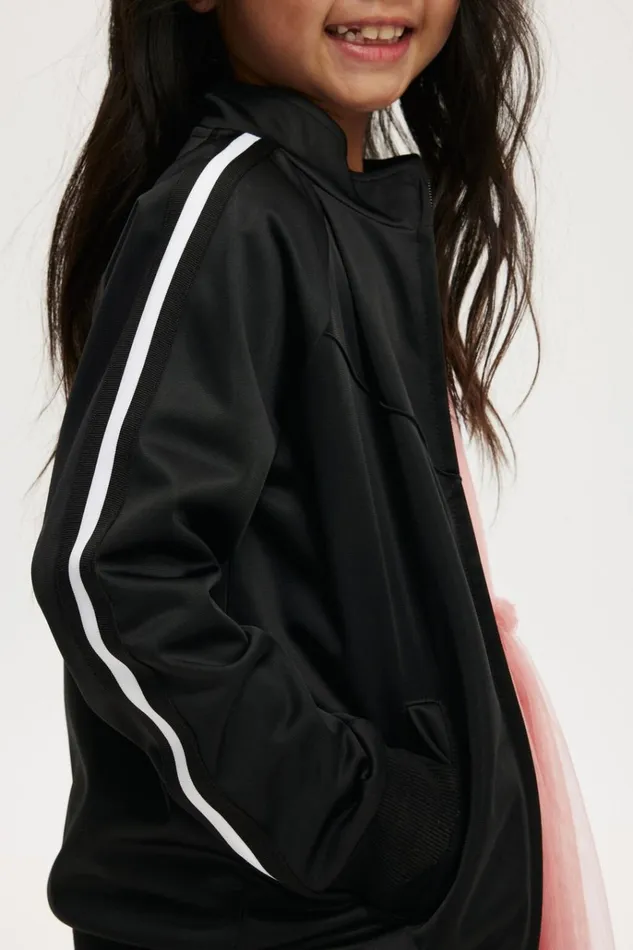 GirlsBoys Jackets and Sweaters Cotton On Beckett Zip Thru Sport Jacket Black GirlsBoys Jackets and Sweaters Cotton On Beckett Zip Thru Sport Jacket Black