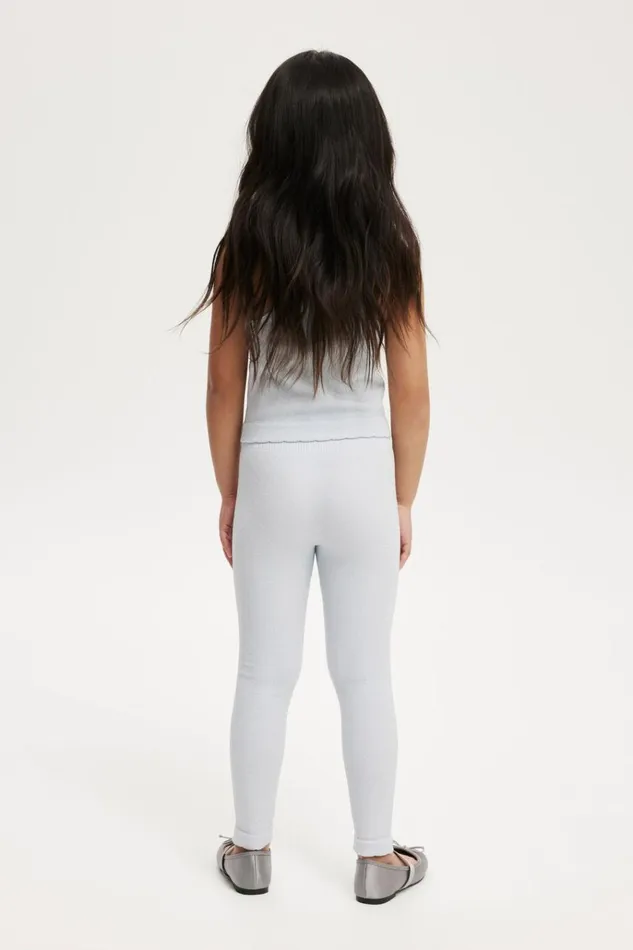 Girls Leggings Pants and Jeans Cotton On Imogen Seamfree Legging Morning Blue Metallicscallop Girls Leggings Pants and Jeans Cotton On Imogen Seamfree Legging Morning Blue Metallicscallop