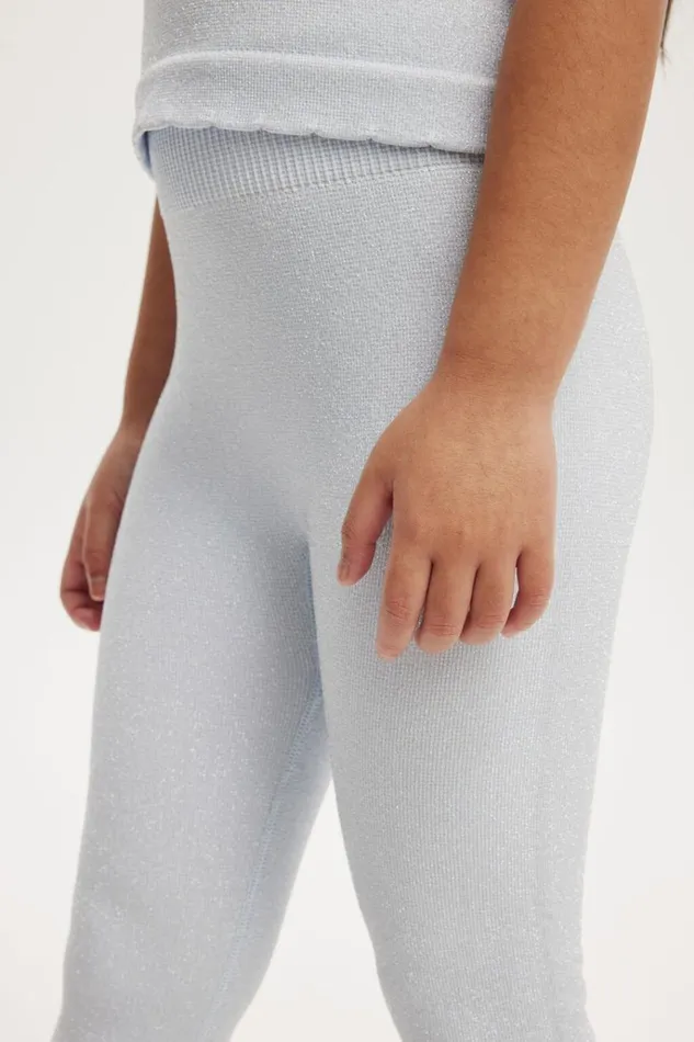 Girls Leggings Pants and Jeans Cotton On Imogen Seamfree Legging Morning Blue Metallicscallop Girls Leggings Pants and Jeans Cotton On Imogen Seamfree Legging Morning Blue Metallicscallop