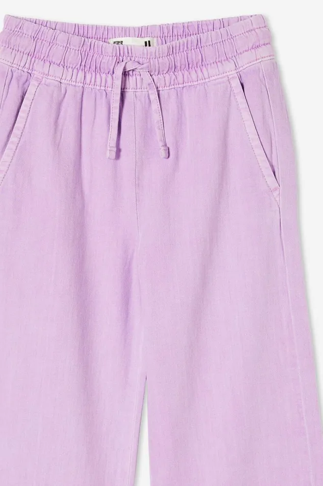 Girls Leggings Pants and Jeans Cotton On Kirsty Wide Leg Jean Lilac Drop Girls Leggings Pants and Jeans Cotton On Kirsty Wide Leg Jean Lilac Drop