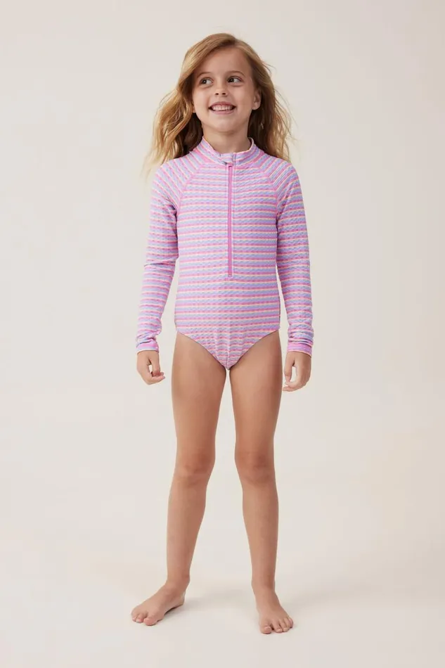 Girls Swimwear Cotton On Lydia One Piece Multi Stripe Girls Swimwear Cotton On Lydia One Piece Multi Stripe