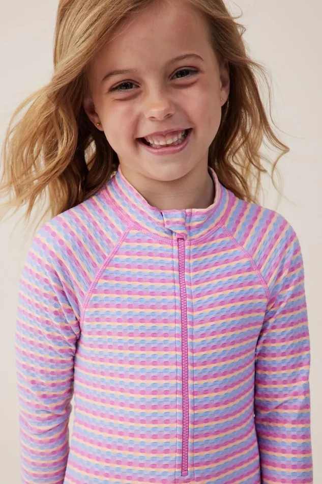 Girls Swimwear Cotton On Lydia One Piece Multi Stripe Girls Swimwear Cotton On Lydia One Piece Multi Stripe