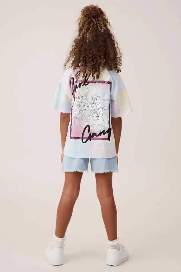 Girls Tops and TShirts Cotton On License Drop Shoulder Short Sleeve Tee Lcn Dis Girl Gangtie Dye Girls Tops and TShirts Cotton On License Drop Shoulder Short Sleeve Tee Lcn Dis Girl Gangtie Dye