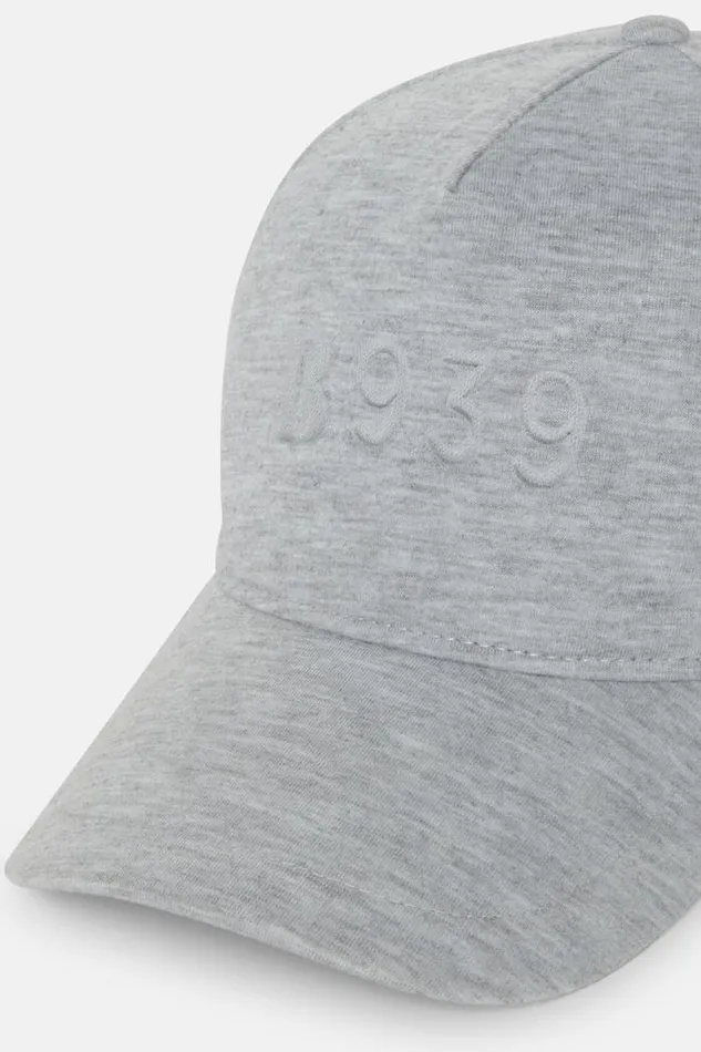 Hats Men Boggi Milano Jersey Baseball Cap With Logo Grey Hats Men Boggi Milano Jersey Baseball Cap With Logo Grey